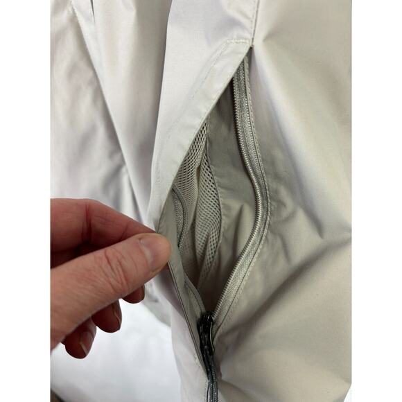 Columbia Womens Large Abbotsville Windbreaker Lightweight Hooded Jacket Gray - Picture 9 of 16